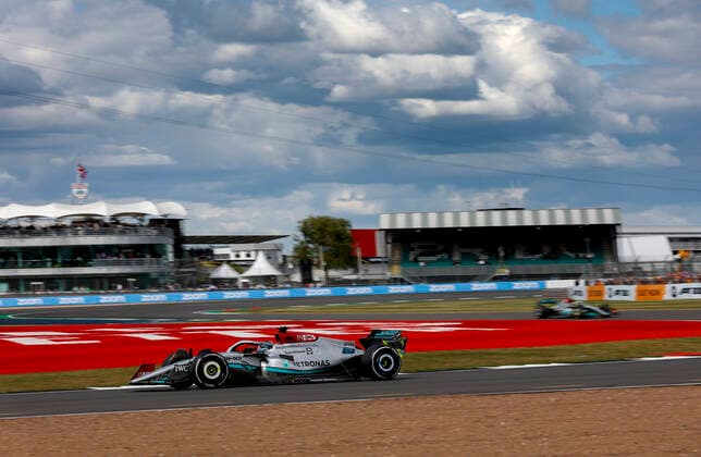 63 George Russell GBR, Mercedes AMG Petronas F1 Team , F1 Grand Prix of Great Britain at Silverstone Circuit on July 1, 2022 in Silverstone, United Kingdom Photo by HOCH ZWEI Silverstone United Kingdom