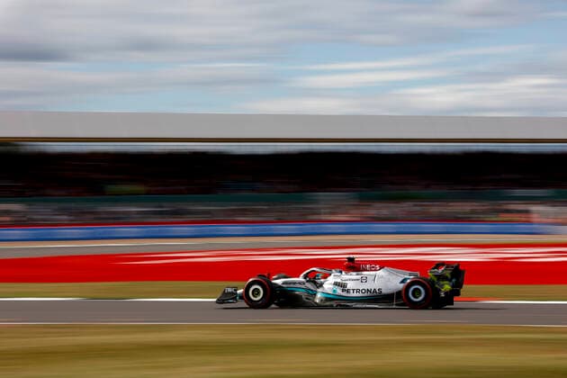 63 George Russell GBR, Mercedes AMG Petronas F1 Team , F1 Grand Prix of Great Britain at Silverstone Circuit on July 1, 2022 in Silverstone, United Kingdom Photo by HOCH ZWEI Silverstone United Kingdom