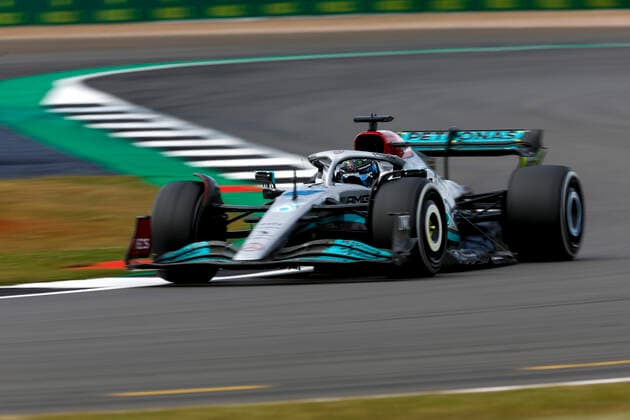 63 George Russell GBR, Mercedes AMG Petronas F1 Team , F1 Grand Prix of Great Britain at Silverstone Circuit on July 1, 2022 in Silverstone, United Kingdom Photo by HOCH ZWEI Silverstone United Kingdom