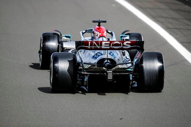63 George Russell GBR, Mercedes AMG Petronas F1 Team , F1 Grand Prix of Great Britain at Silverstone Circuit on July 1, 2022 in Silverstone, United Kingdom Photo by HOCH ZWEI Silverstone United Kingdom
