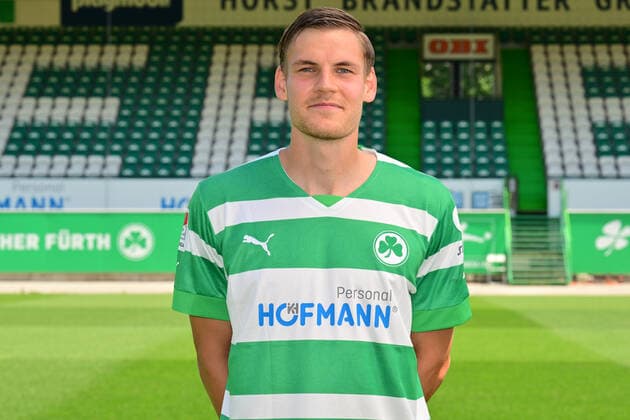 30 06 2022 SpVgg Greuther Fürth Kleeblatt Spielvereinigung 2 Fussball Bundesliga Saison 2022 2023 photo appointment portrait appointment presentation press appointment Max Christiansen 13, SpVgg Greuther Fürth single photo single photo portrait portrait portrait head picture