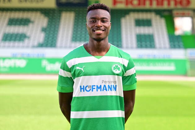 30 06 2022 SpVgg Greuther Fürth Kleeblatt Spielvereinigung 2 Fussball Bundesliga Saison 2022 2023 photo appointment portrait appointment presentation press appointment Dickson Abiama 11, SpVgg Greuther Fürth single photo single photo portrait portrait head picture