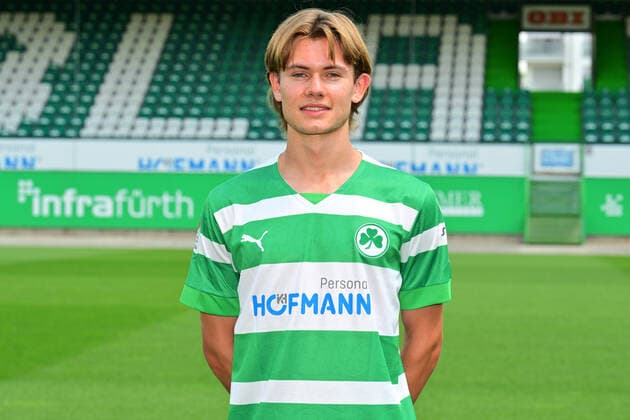 30 06 2022 SpVgg Greuther Fürth Kleeblatt Spielvereinigung 2 Fussball Bundesliga Saison 2022 2023 photo appointment portrait appointment presentation press appointment Devin Angleberger 31, SpVgg Greuther Fürth single picture single photo portrait portrait head picture