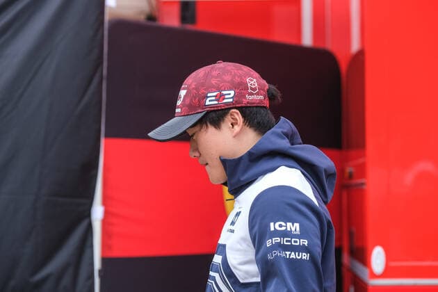 Yuki Tsunoda Scuderia AlphaTauri 22 in the paddock, British Grand Prix, Silverstone, motorsport, Formula 1, British Grand Prix, Silverstone, motorsport, Formula 1, photo Knab Eibner Towcester Copyright: xEibner-Pressefotox