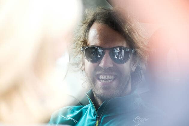 Sebastian Vettel GER, Aston Martin Aramco Cognizant F1 Team 5 British Grand Prix, Silverstone, Motorsport, Formula 1, British Grand Prix, Silverstone, Motorsport, Formula 1, Photo Knab Eibner Towcester Copyright: xEibner-Pressefotox