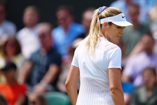 Mandatory Credit: Photo by Javier Garcia Shutterstock (13012408an) Katie Boulter during her third round match Wimbledon Tennis Championships, Day 6, The All England Lawn Tennis and Croquet Club, London, UK - 02 Jul 2022 Wimbledon Tennis Championships, Day 6, The All England Lawn Tennis and Croquet Club, London, UK - 02 Jul 2022  Copyright: xJavierxGarcia Shutterstockx 13012408an