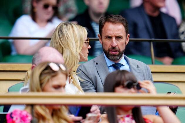 Mandatory Credit: Photo by Javier Garcia Shutterstock (13012408bc) Gareth Southgate and Alison Southgate in the Royal Box on Centre Court Wimbledon Tennis Championships, Day 6, The All England Lawn Tennis and Croquet Club, London, UK - 02 Jul 2022 Wimbledon Tennis Championships, Day 6, The All England Lawn Tennis and Croquet Club, London, UK - 02 Jul 2022  Copyright: xJavierxGarcia Shutterstockx 13012408bc
