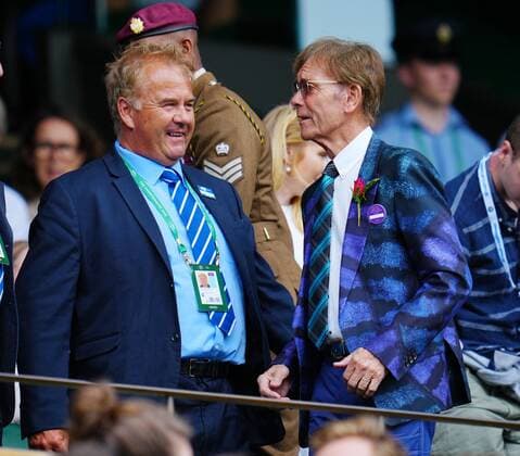 Mandatory Credit: Photo by Javier Garcia Shutterstock (13012408bm) Cliff Richard in the Royal Box on Centre Court Wimbledon Tennis Championships, Day 6, The All England Lawn Tennis and Croquet Club, London, UK - 02 Jul 2022 Wimbledon Tennis Championships, Day 6, The All England Lawn Tennis and Croquet Club, London, UK - 02 Jul 2022  Copyright: xJavierxGarcia Shutterstockx 13012408bm