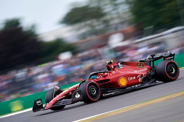 F1 Grand Prix of Great Britain - Qualifying Carlos Sainz of Spain driving the (55) Scuderia Ferrari F1-75 during qualifying ahead of the F1 Grand Prix of Great Britain at Silverstone on July 2, 2022 in Northampton, United Kingdom. Northampton England  Copyright: xJosexBretonx originalFilename:breton-f1grandp220702_npvS2.jpg