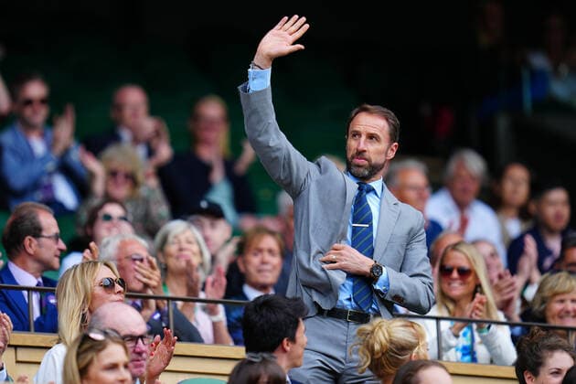 Mandatory Credit: Photo by Javier Garcia Shutterstock (13012408cc) Gareth Southgate in the Royal Box on Centre Court Wimbledon Tennis Championships, Day 6, The All England Lawn Tennis and Croquet Club, London, UK - 02 Jul 2022 Wimbledon Tennis Championships, Day 6, The All England Lawn Tennis and Croquet Club, London, UK - 02 Jul 2022  Copyright: xJavierxGarcia Shutterstockx 13012408cc