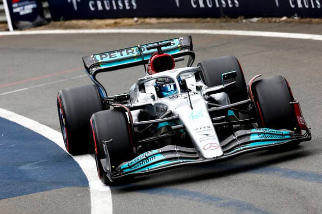 63 George Russell GBR, Mercedes AMG Petronas F1 Team , F1 Grand Prix of Great Britain at Silverstone Circuit on July 2, 2022 in Silverstone, United Kingdom Photo by HOCH ZWEI Silverstone United Kingdom