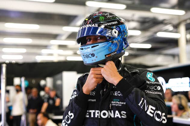 63 George Russell GBR, Mercedes AMG Petronas F1 Team , F1 Grand Prix of Great Britain at Silverstone Circuit on July 2, 2022 in Silverstone, United Kingdom Photo by HOCH ZWEI Silverstone United Kingdom