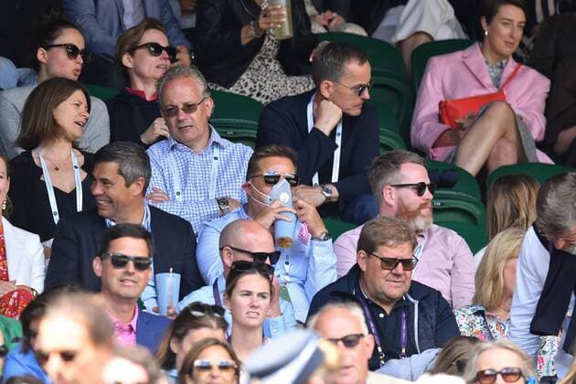 Mandatory Credit: Photo by James Veysey Shutterstock (13012407x) A lone face mask wearer on Centre Court Wimbledon Tennis Championships, Day 6, The All England Lawn Tennis and Croquet Club, London, UK - 02 Jul 2022 Wimbledon Tennis Championships, Day 6, The All England Lawn Tennis and Croquet Club, London, UK - 02 Jul 2022  Copyright: xJamesxVeysey Shutterstockx 13012407x