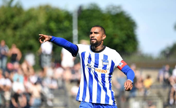 Sport Themen der Woche KW26 Fussball, Herren, Saison 2022 2023, Testspiel, SV Babelsberg 03 - Hertha BSC, Kevin Prince Boateng (Hertha BSC), 02.07. 2022, *** Football, men, season 2022 2023, test match, SV Babelsberg 03 Hertha BSC, Kevin Prince Boateng Hertha BSC , 02 07 2022, Copyright: xSebastianxRäppold MatthiasxKochx