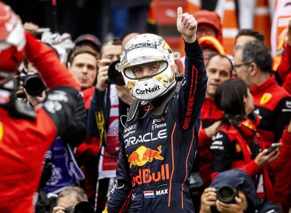 SILVERSTONE Max Verstappen Oracle Red Bull Racing after qualifying ahead of the F1 Grand Prix of Great Britain at Silverstone on July 2, 2022 in Silverstone, England REMKO DE WAAL F1 Grand Prix of Great Britain Qualifying 2022 xVIxANPxSportx xxANPxIVx 451241907 originalFilename: 451241907.jpg