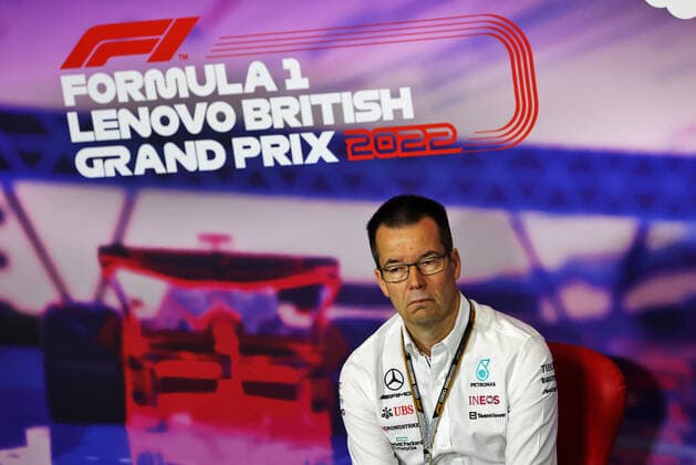 Mike Elliott Mercedes AMG Petronas F1 Team , F1 Grand Prix of Great Britain at Silverstone Circuit on July 2, 2022 in Silverstone, United Kingdom Photo by DPPI via HOCH ZWEI Silverstone United Kingdom