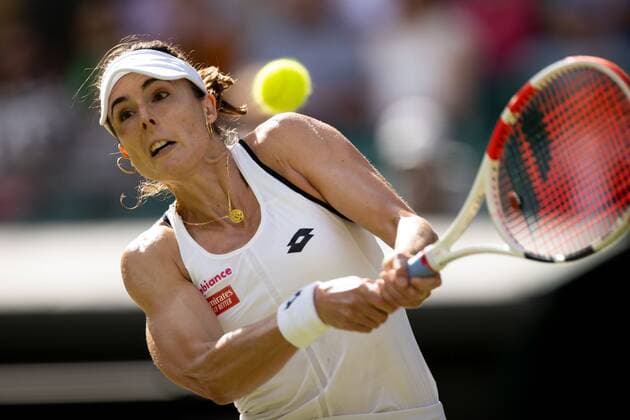 Mandatory Credit: Photo by Ella Ling Shutterstock (13012401ax) Alizé Cornet during her third round match Wimbledon Tennis Championships, Day 6, The All England Lawn Tennis and Croquet Club, London, UK - 02 Jul 2022 Wimbledon Tennis Championships, Day 6, The All England Lawn Tennis and Croquet Club, London, UK - 02 Jul 2022  Copyright: xEllaxLing Shutterstockx 13012401ax