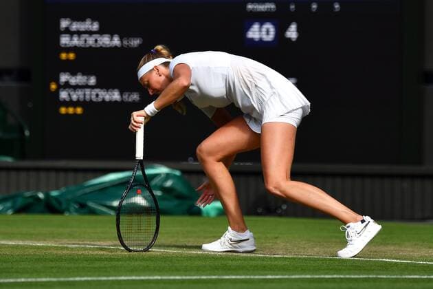 Mandatory Credit: Photo by James Veysey Shutterstock (13012407bl) Petra Kvitova during her third round match Wimbledon Tennis Championships, Day 6, The All England Lawn Tennis and Croquet Club, London, UK - 02 Jul 2022 Wimbledon Tennis Championships, Day 6, The All England Lawn Tennis and Croquet Club, London, UK - 02 Jul 2022  Copyright: xJamesxVeysey Shutterstockx 13012407bl