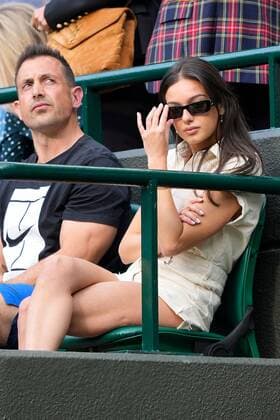 Mandatory Credit: Photo by Dave Shopland Shutterstock (13012402fy) Costeen Hatzi watching Nick Kyrgios during his third round match Wimbledon Tennis Championships, Day 6, The All England Lawn Tennis and Croquet Club, London, UK - 02 Jul 2022 Wimbledon Tennis Championships, Day 6, The All England Lawn Tennis and Croquet Club, London, UK - 02 Jul 2022  Copyright: xDavexShopland Shutterstockx 13012402fy