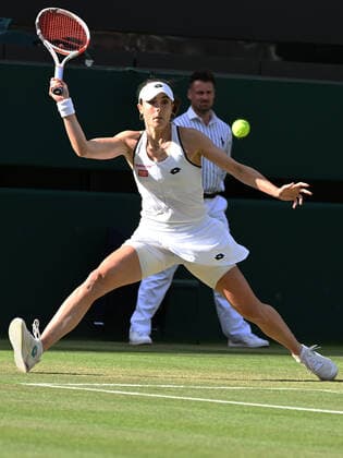 Tennis Championships - Week One - Day Six (Saturday) - All England Lawn Tennis Club, Wimbledon - Saturday 2nd July 2022 Iga Swiatek (POL) v Alize Cornet (FRA) Alize Cornet of France 