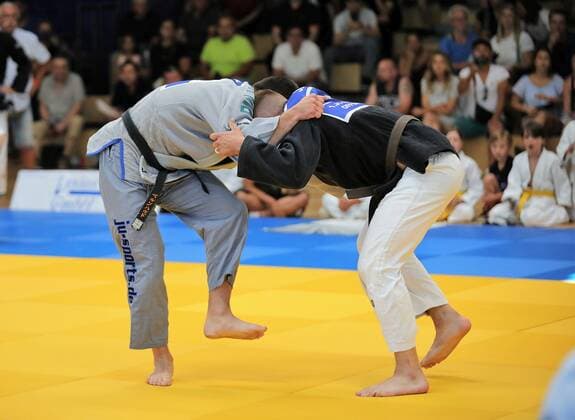 02 07 2022 Offenbach 1 Judo Bundesliga 2022 Men 1 JC Samurai Offenbach vs TV 1848 Erlangen Markus Seifert JC Samurai Offenbach vs Friedemann Schneider TV 1848 Erlangen
