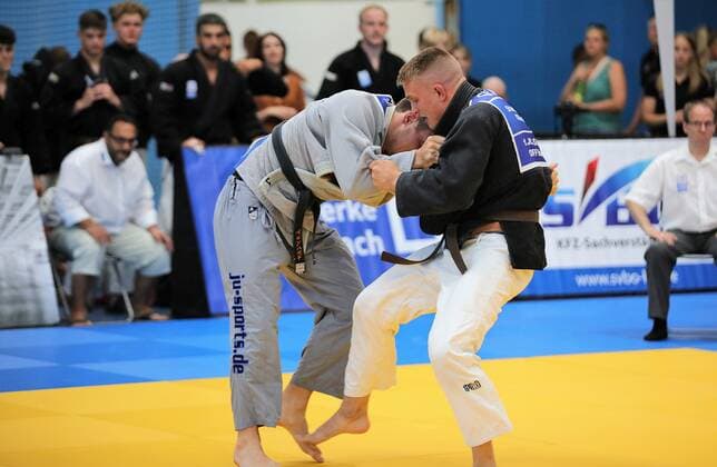 02 07 2022 Offenbach 1 Judo Bundesliga 2022 Men 1 JC Samurai Offenbach vs TV 1848 Erlangen Markus Seifert JC Samurai Offenbach vs Friedemann Schneider TV 1848 Erlangen