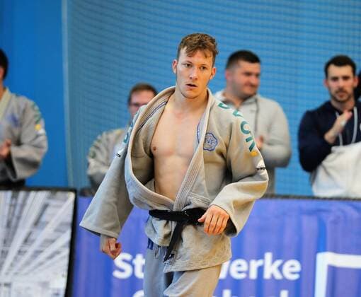 02 07 2022 Offenbach 1 Judo Bundesliga 2022 Men 1 JC Samurai Offenbach vs TV 1848 Erlangen Markus Seifert JC Samurai Offenbach vs Friedemann Schneider TV 1848 Erlangen