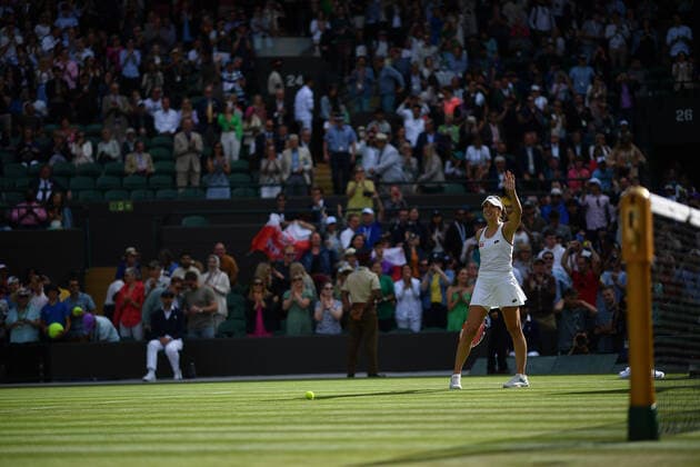 Alize Cornet (Fra) TENNIS : Wimbledon 2022 : 02 07 2022 AntoineCouvercelle Panoramic 