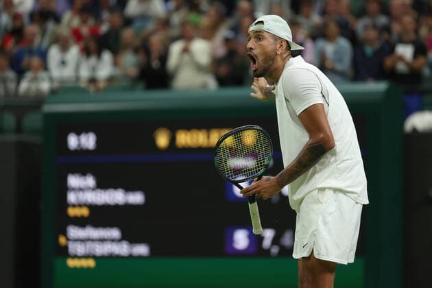 Tennis, Wimbledon, Nick Kyrgios under scrutiny for his behaviour, archive images
