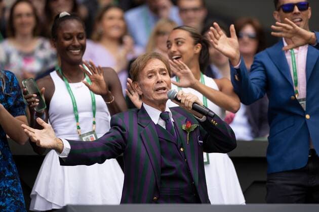 Tennis, Wimbledon, Day 7, Cliff Richard appearance in the stands