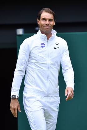 Mandatory Credit: Photo by James Veysey Shutterstock (13012856ae) Rafael Nadal Wimbledon Tennis Championships, Day 7, The All England Lawn Tennis and Croquet Club, London, UK - 03 Jul 2022 Wimbledon Tennis Championships, Day 7, The All England Lawn Tennis and Croquet Club, London, UK - 03 Jul 2022  Copyright: xJamesxVeysey Shutterstockx 13012856ae