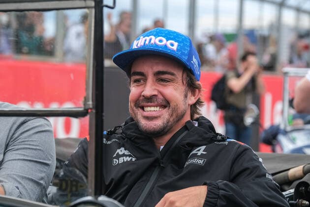 Fernando Alonso ESP, BWT Alpine F1 Team 14 , British Grand Prix, Silverstone, Motorsport, Formula 1, British Grand Prix, Silverstone, Motorsport, Formula 1 Towcester Copyright: xEibner-Pressefotox