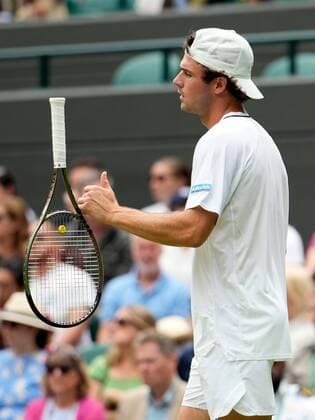 Mandatory Credit: Photo by Dave Shopland Shutterstock (13012855ar) Tommy Paul during his fourth round match Wimbledon Tennis Championships, Day 7, The All England Lawn Tennis and Croquet Club, London, UK - 03 Jul 2022 Wimbledon Tennis Championships, Day 7, The All England Lawn Tennis and Croquet Club, London, UK - 03 Jul 2022  Copyright: xDavexShopland Shutterstockx 13012855ar