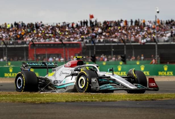 NORTHAMPTON Lewis Hamilton 44 with the Mercedes W13 Honda during the F1 Grand Prix of Great Britain at Silverstone on July 3, 2022 in Northampton, England REMKO DE WAAL F1 Grand Prix of Great Britain 2022 xVIxANPxSportx xxANPxIVx 451281252 originalFilename: 451281252.jpg