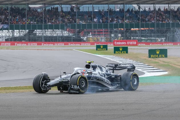 Yuki Tsunoda Scuderia AlphaTauri 22 in AT03, British Grand Prix, Silverstone, motorsport, Formula 1, British Grand Prix, Silverstone, motorsport, Formula 1 Towcester Copyright: xEibner-Pressefotox