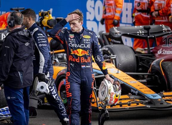 SILVERSTONE Max Verstappen Oracle Red Bull Racing after the F1 Grand Prix of Great Britain at Silverstone on July 3, 2022 in Silverstone, England REMKO DE WAAL F1 Grand Prix of Great Britain 2022 xVIxANPxSportx xxANPxIVx 451284854 originalFilename: 451284854.jpg