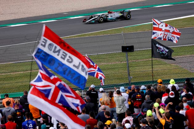 44 Lewis Hamilton GBR, Mercedes AMG Petronas F1 Team , F1 Grand Prix of Great Britain at Silverstone Circuit on July 3, 2022 in Silverstone, United Kingdom Photo by HOCH ZWEI Silverstone United Kingdom