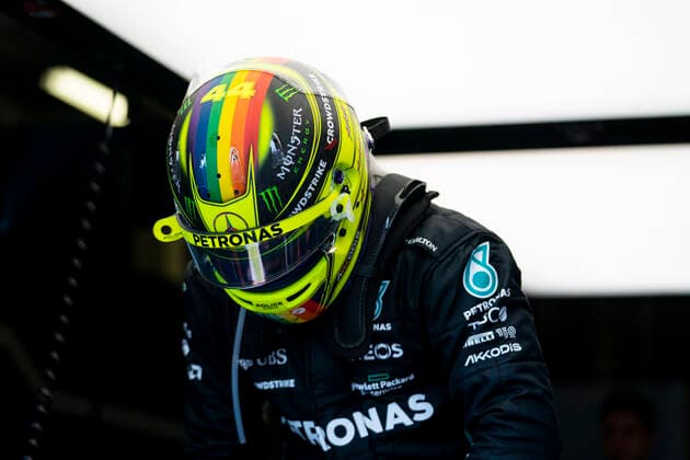 July 3, 2022, Towcester, Great Britain: LEWIS HAMILTON of Great Britain and Mercedes-AMG F1 Team before the 2022 FIA Formula 1 British Grand Prix at Silverstone Circuit in Towcester, Great Britain. Towcester Great Britain - ZUMAg147 20220703_zap_g147_072 Copyright: xJamesxGasperottix