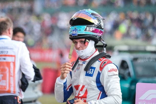 Mick Schumacher GER, Haas F1 Team 47 after the race, British Grand Prix, Silverstone, Motorsport, Formula 1, British Grand Prix, Silverstone, Motorsport, Formula 1 Towcester Copyright: xEibner-Pressefotox EP_MKB