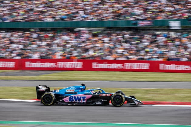 14 Fernando Alonso ESP, BWT Alpine F1 Team , F1 Grand Prix of Great Britain at Silverstone Circuit on July 3, 2022 in Silverstone, United Kingdom Photo by HOCH ZWEI Silverstone United Kingdom