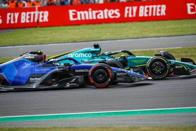 6 Nicholas Latifi CAN, Williams Racing , 18 Lance Stroll CAN, Aston Martin Aramco Cognizant F1 Team , F1 Grand Prix of Great Britain at Silverstone Circuit on July 3, 2022 in Silverstone, United Kingdom Photo by HOCH ZWEI Silverstone United Kingdom