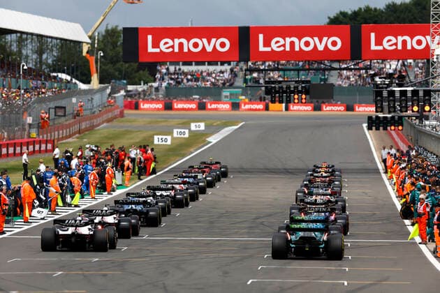 Start, F1 Grand Prix of Great Britain at Silverstone Circuit on July 3, 2022 in Silverstone, United Kingdom Photo by HOCH ZWEI Silverstone United Kingdom