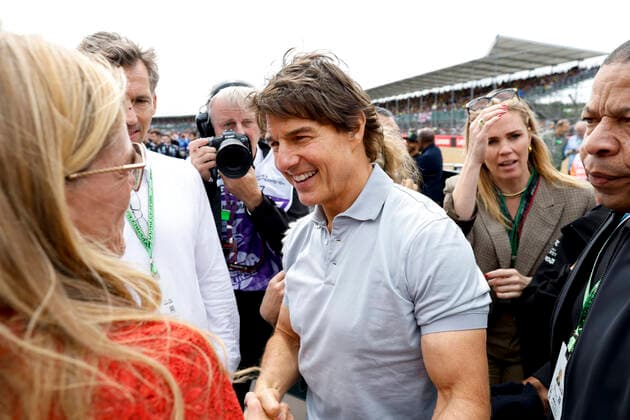 Tom Cruise, F1 Grand Prix of Great Britain at Silverstone Circuit on July 3, 2022 in Silverstone, United Kingdom Photo by HOCH ZWEI Silverstone United Kingdom