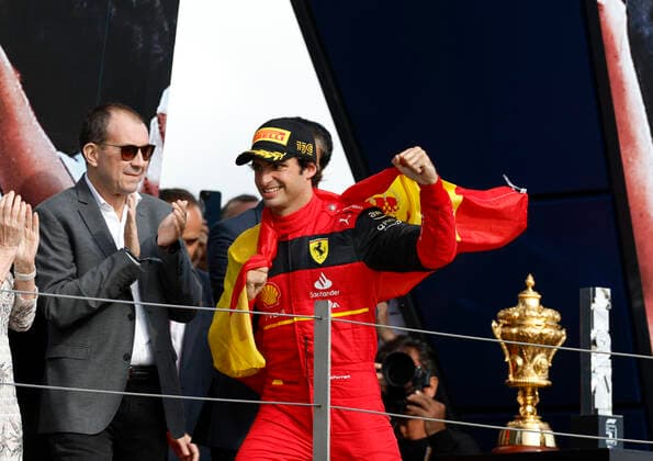 55 Carlos Sainz ESP, Scuderia Ferrari , F1 Grand Prix of Great Britain at Silverstone Circuit on July 3, 2022 in Silverstone, United Kingdom Photo by HOCH ZWEI Silverstone United Kingdom
