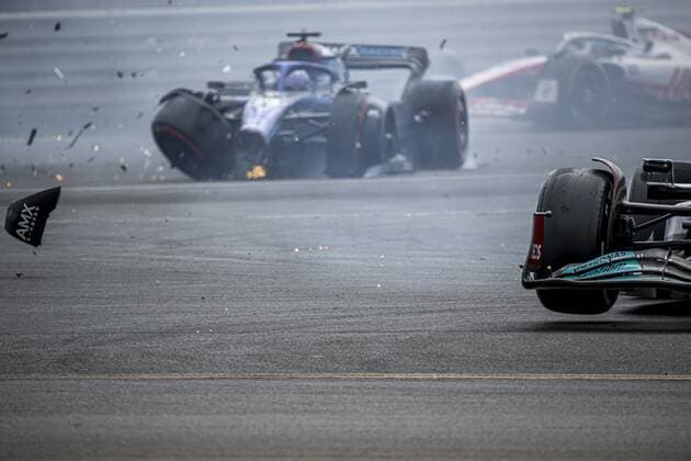 Silverstone - 03-07-2022, Silverstone Circuit, George Russell at the Formula 1 British Grand Prix Sunday, Formula 1 British Grand Prix Sunday  x17291487x Copyright: