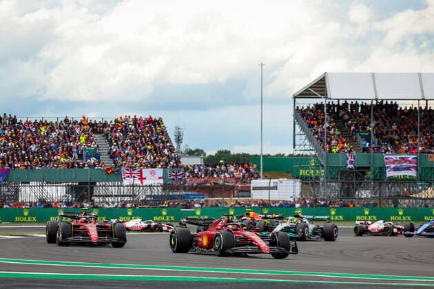 16 Charles Leclerc MCO, Scuderia Ferrari , 55 Carlos Sainz ESP, Scuderia Ferrari , F1 Grand Prix of Great Britain at Silverstone Circuit on July 3, 2022 in Silverstone, United Kingdom Photo by HOCH ZWEI Silverstone United Kingdom