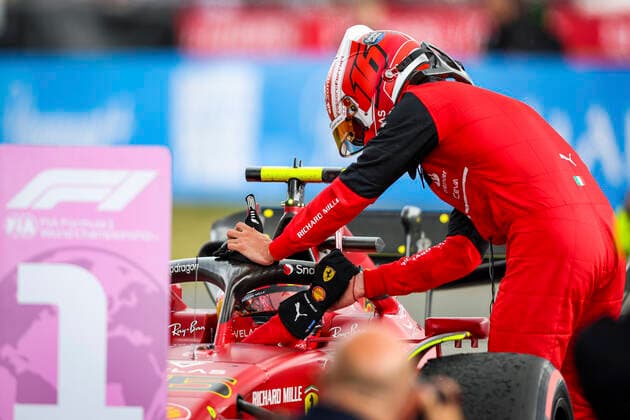 55 Carlos Sainz ESP, Scuderia Ferrari , 16 Charles Leclerc MCO, Scuderia Ferrari , F1 Grand Prix of Great Britain at Silverstone Circuit on July 3, 2022 in Silverstone, United Kingdom Photo by HOCH ZWEI Silverstone United Kingdom