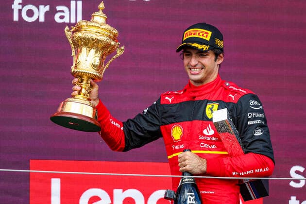 55 Carlos Sainz ESP, Scuderia Ferrari , F1 Grand Prix of Great Britain at Silverstone Circuit on July 3, 2022 in Silverstone, United Kingdom Photo by HOCH ZWEI Silverstone United Kingdom
