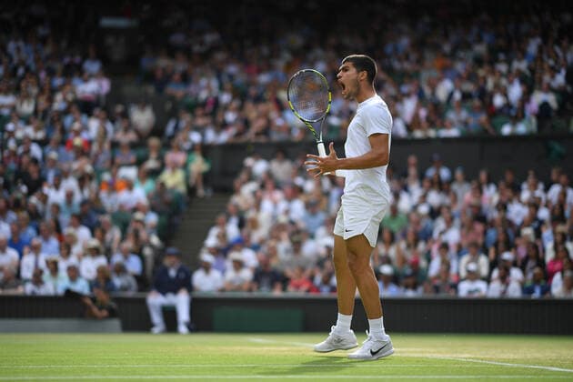 Carlos Alcaraz TENNIS : Wimbledon 2022 : 03 07 2022 AntoineCouvercelle Panoramic 