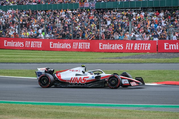 Mick Schumacher GER, Haas F1 Team 47 in VF 22, British Grand Prix, Silverstone, Motorsport, Formula 1, British Grand Prix, Silverstone, Motorsport, Formula 1 Towcester Copyright: xEibner-Pressefotox EP_MKB